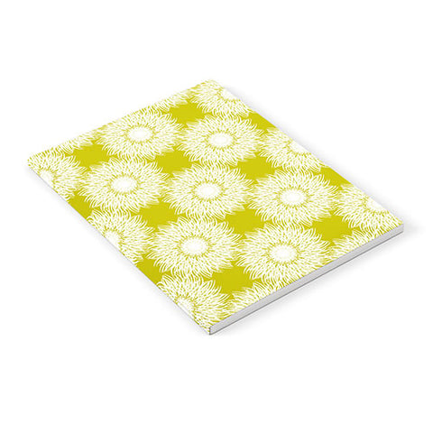 Lisa Argyropoulos Sunflowers and Chartreuse Notebook