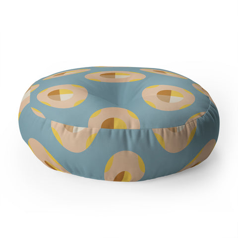 Lisa Argyropoulos Sunny Side Dots Floor Pillow Round