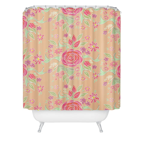 Lisa Argyropoulos Sweet Rose Delight Shower Curtain