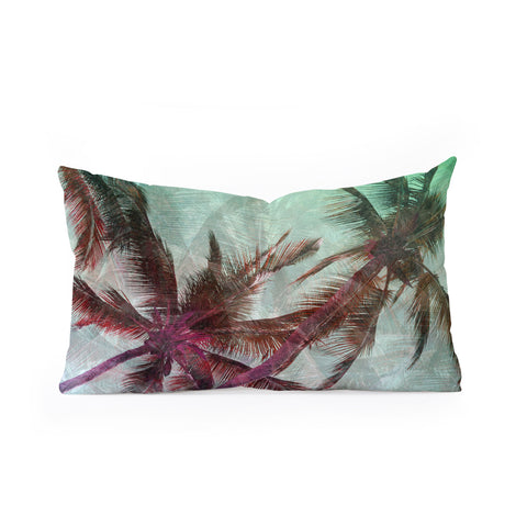 Lisa Argyropoulos Textured Palms Oblong Throw Pillow