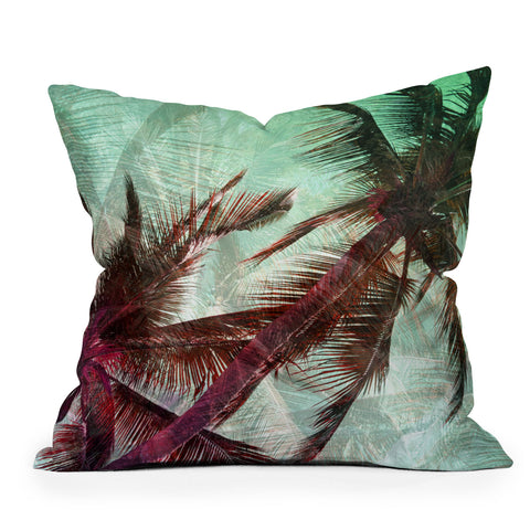 Lisa Argyropoulos Textured Palms Throw Pillow