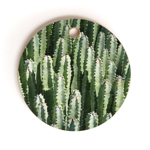 Lisa Argyropoulos The Gathering Green Cutting Board Round