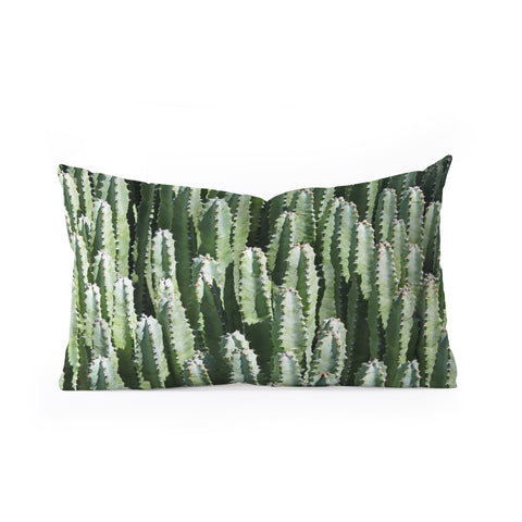 Lisa Argyropoulos The Gathering Green Oblong Throw Pillow