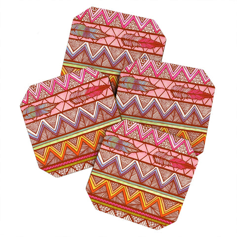 Lisa Argyropoulos Two Feathers Coaster Set
