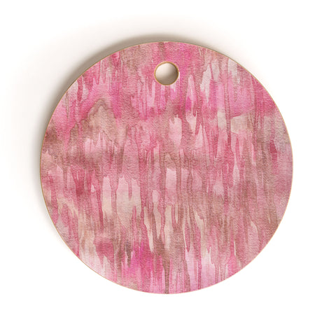 Lisa Argyropoulos Watercolor Blushes Cutting Board Round