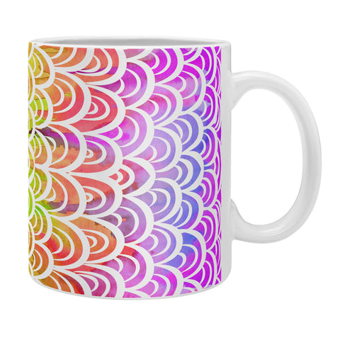 Lisa Argyropoulos Watercolor Rainbow Mermaid Coffee Mug