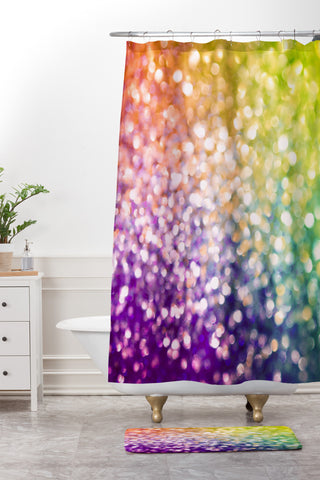 Lisa Argyropoulos Whirlwind Bokeh Shower Curtain And Mat