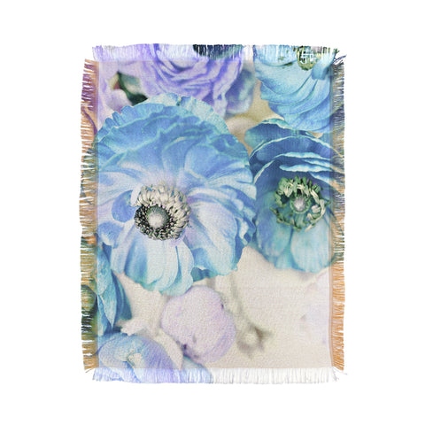 Lisa Argyropoulos Whispered Blue Throw Blanket