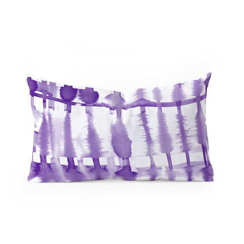 Lisa Argyropoulos Wild Violet Oblong Throw Pillow