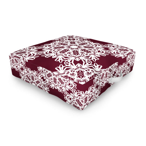 Lisa Argyropoulos Winter Berry Holiday Outdoor Floor Cushion