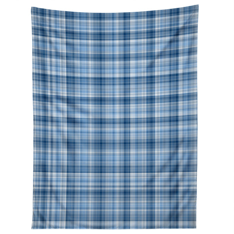 Lisa Argyropoulos Winter Blue Plaid Tapestry