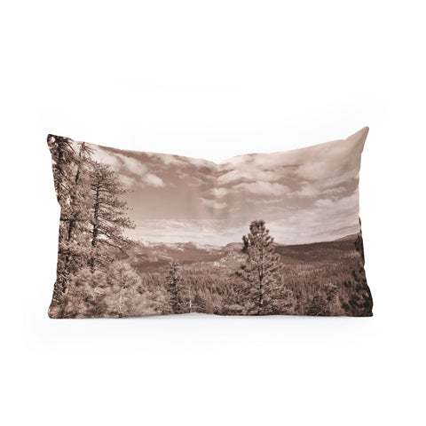 Lisa Argyropoulos Yosemite View Warm Sepia Oblong Throw Pillow