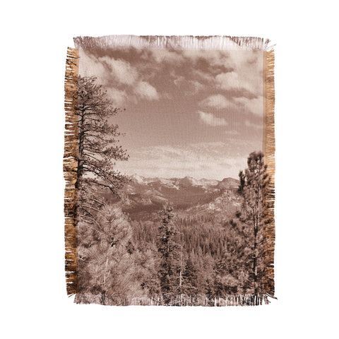 Lisa Argyropoulos Yosemite View Warm Sepia Throw Blanket
