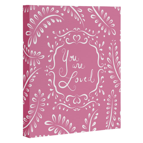 Lisa Argyropoulos You Are Loved Blush Art Canvas