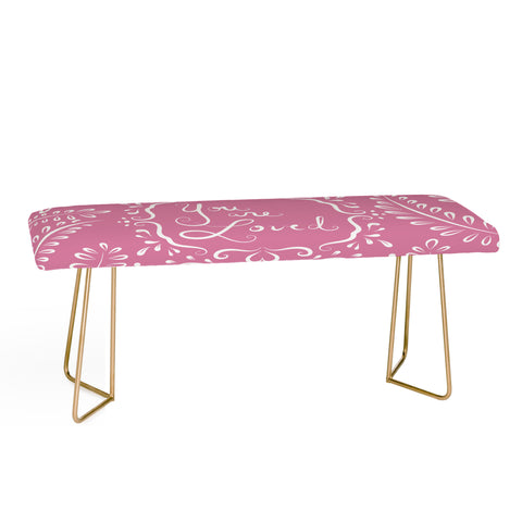Lisa Argyropoulos You Are Loved Blush Bench