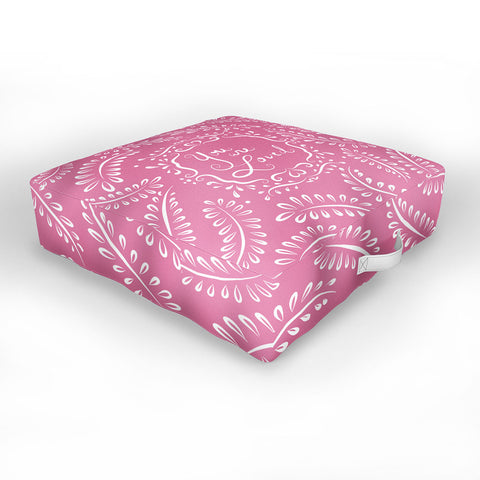 Lisa Argyropoulos You Are Loved Blush Outdoor Floor Cushion