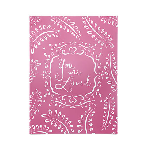 Lisa Argyropoulos You Are Loved Blush Poster