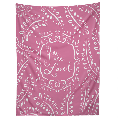 Lisa Argyropoulos You Are Loved Blush Tapestry