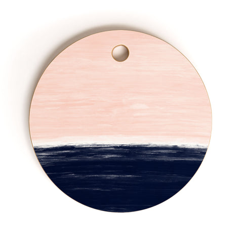 Little Arrow Design Co Anahita in pink and blue Cutting Board Round