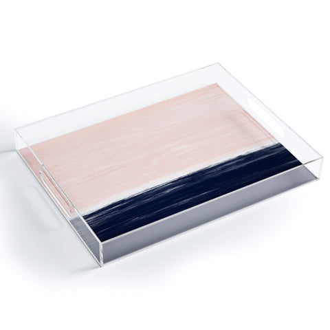 Little Arrow Design Co Anahita in pink and blue Acrylic Tray