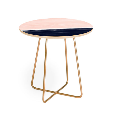 Little Arrow Design Co Anahita in pink and blue Round Side Table