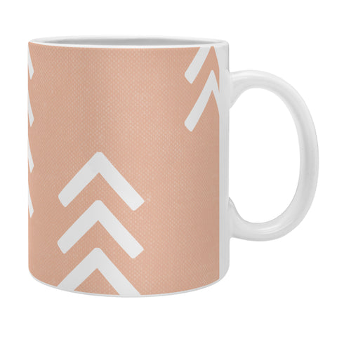 Little Arrow Design Co arcadia arrows peach Coffee Mug