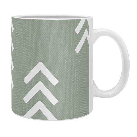 Little Arrow Design Co arcadia arrows sage Coffee Mug