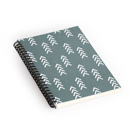 Little Arrow Design Co arcadia arrows teal Spiral Notebook