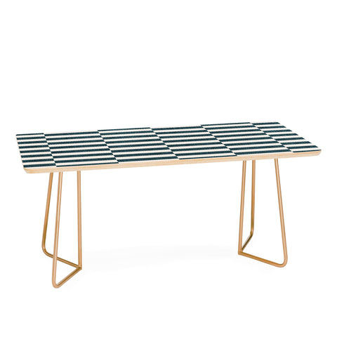Little Arrow Design Co aria blue rectangle tiles Coffee Table