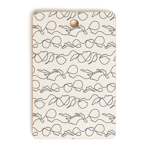 Little Arrow Design Co aria flowing faces Cutting Board Rectangle