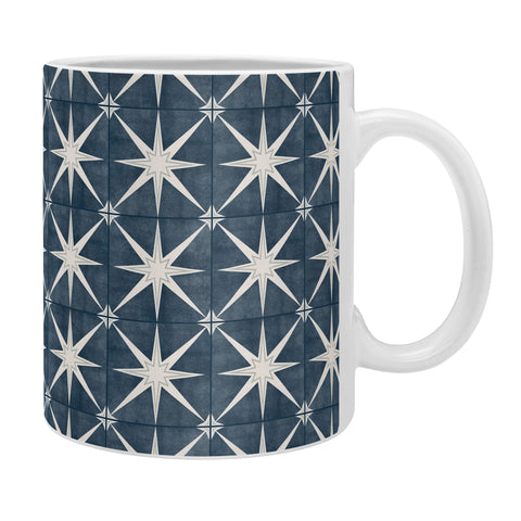 Little Arrow Design Co arlo star tile stone blue Coffee Mug