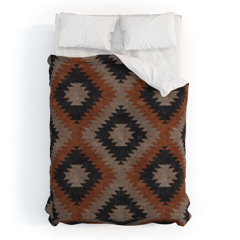 Little Arrow Design Co aztec neutrals inkwell taupe Duvet Cover