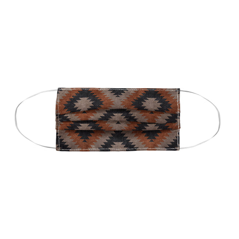 Little Arrow Design Co aztec neutrals inkwell taupe Face Mask