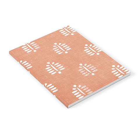 Little Arrow Design Co block print ferns terracotta Notebook