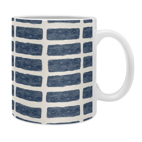 Little Arrow Design Co block print tile navy Coffee Mug