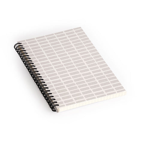 Little Arrow Design Co block print tile neutral Spiral Notebook
