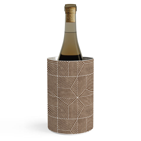 Little Arrow Design Co bohemian geometric tiles brow Wine Chiller