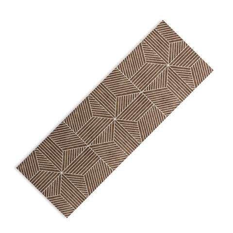 Little Arrow Design Co bohemian geometric tiles brow Yoga Mat