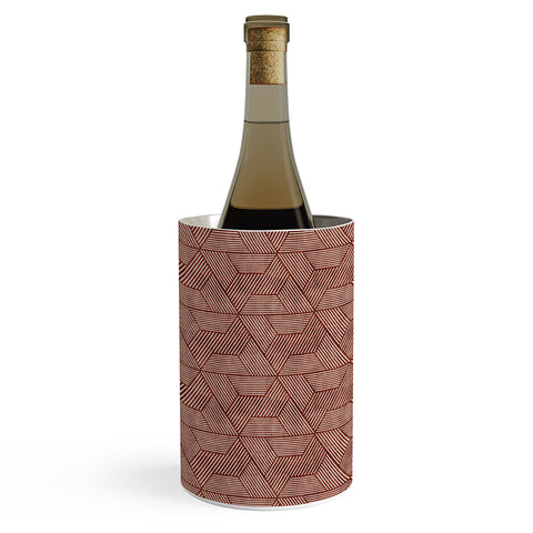 Little Arrow Design Co cadence triangles rust Wine Chiller
