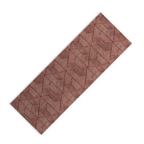 Little Arrow Design Co cadence triangles rust Yoga Mat