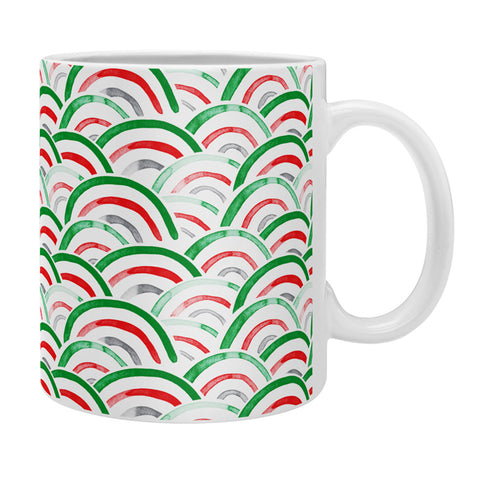 Little Arrow Design Co christmas watercolor rainbows Coffee Mug