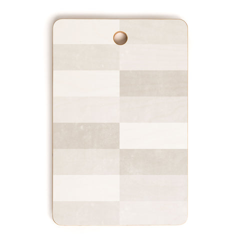Little Arrow Design Co cosmo tile khaki Cutting Board Rectangle