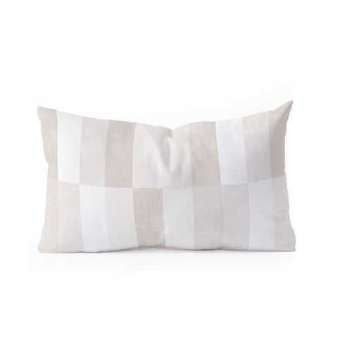 Little Arrow Design Co cosmo tile khaki Oblong Throw Pillow