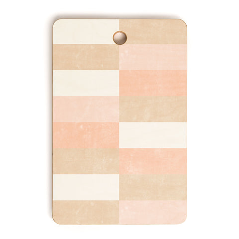 Little Arrow Design Co cosmo tile multi pink Cutting Board Rectangle
