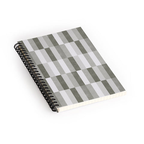 Little Arrow Design Co cosmo tile olive Spiral Notebook