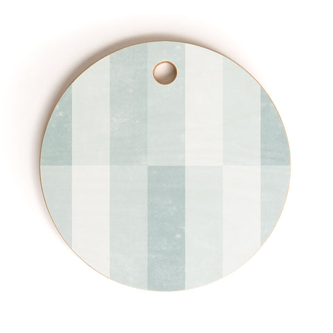 Little Arrow Design Co cosmo tile teal Cutting Board Round