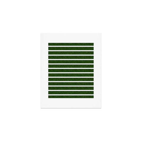 Little Arrow Design Co Crocodile Green Stripe Art Print