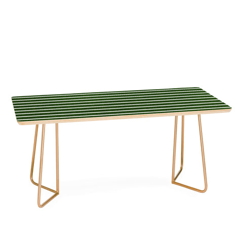 Little Arrow Design Co Crocodile Green Stripe Coffee Table