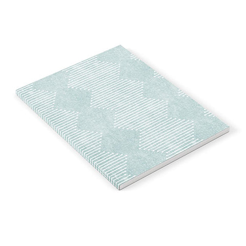 Little Arrow Design Co diamond mud cloth dusty blue Notebook