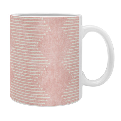 Little Arrow Design Co diamond mud cloth pink Coffee Mug